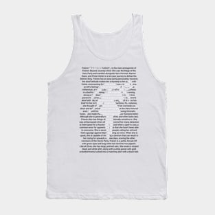 Frieren the Slayer Sousou no Frieren Anime Black and White Aesthetic Typography Art SNF-182 Tank Top